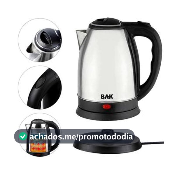 Chaleira Elétrica Com Auto Desligamento Automático Após Fervura Jarra Inox Best 2 Litros Top - Chaleira Elétrica
