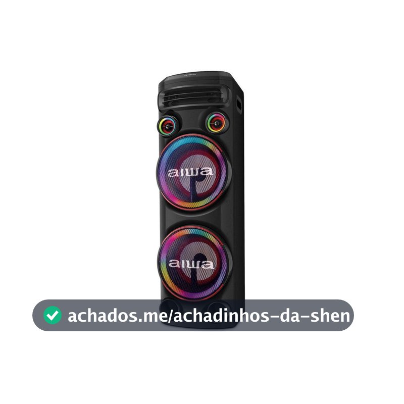 Caixa de Som Torre Aiwa AWS-T2W-02 Bluetooth 2300W RMS Amplificada