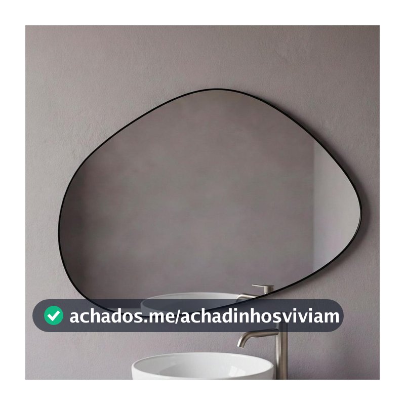 Espelho Orgânico Moderno Decoração Lavabo Banheiro 44x64cm