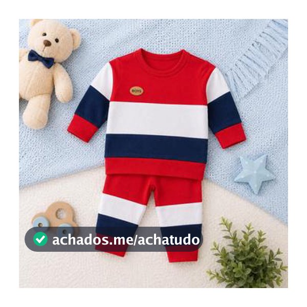 Conjunto Infantil Bebê Menino Roupa de Inverno Leve Confortável - Sapekinha - Conjuntos de Bebês - Magazine Moniqueglima