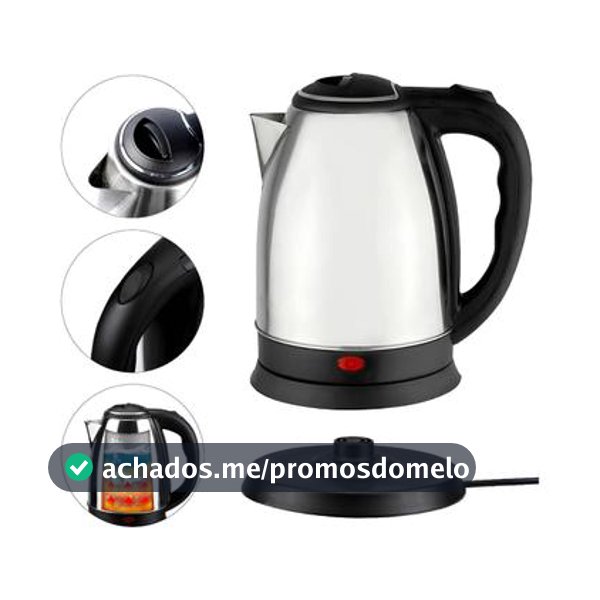 Chaleira Elétrica Com Auto Desligamento Automático Após Fervura Jarra Inox Best 2 Litros Top - Chaleira Elétrica