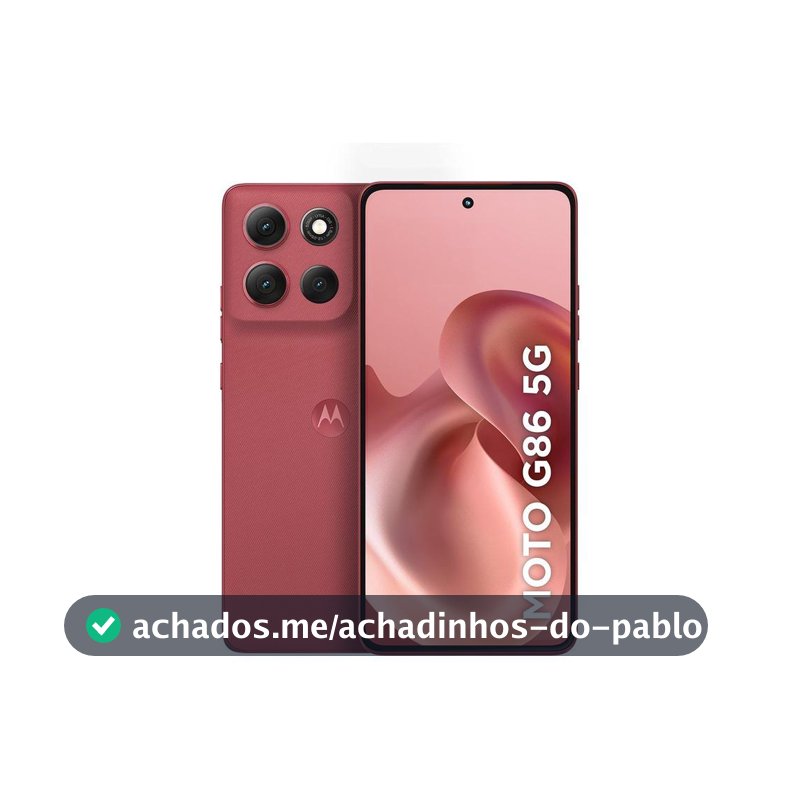 Smartphone Motorola G86 256GB Vermelho 5G 8GB+8GB RAM Boost Inteligente 6,7" Câm. Dupla + Selfie 32MP - Moto G86 - Magazine In_2936609