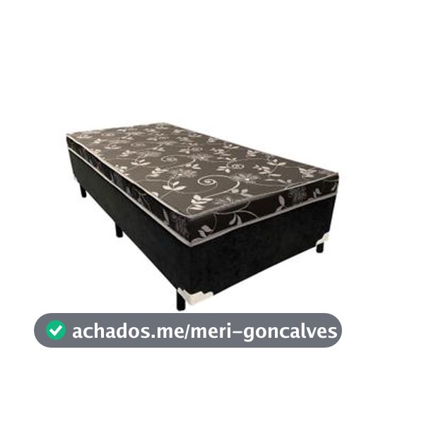 Cama Box Solteiro Conjugado Ortopédico Sleep Black 88x188 - SPR Confort - Cama Box - Magazine Nessafaustino