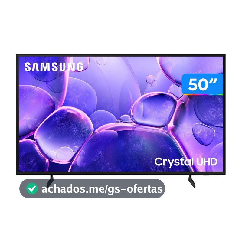 Smart TV 50" Samsung UHD 4K Crystal UHD U8600F UN50U8600FGXZD Tizen Crystal 4K Bixby e Alexa 3 HDMI