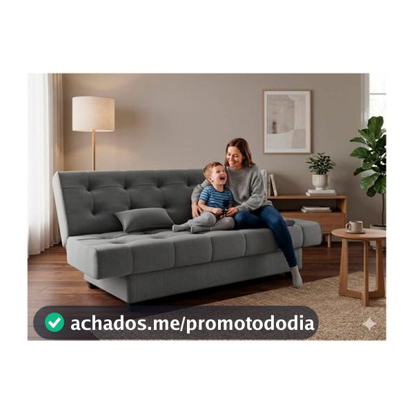 Sofá-cama 3 Lugares Casal Reclinável Veludo Matrix Laila