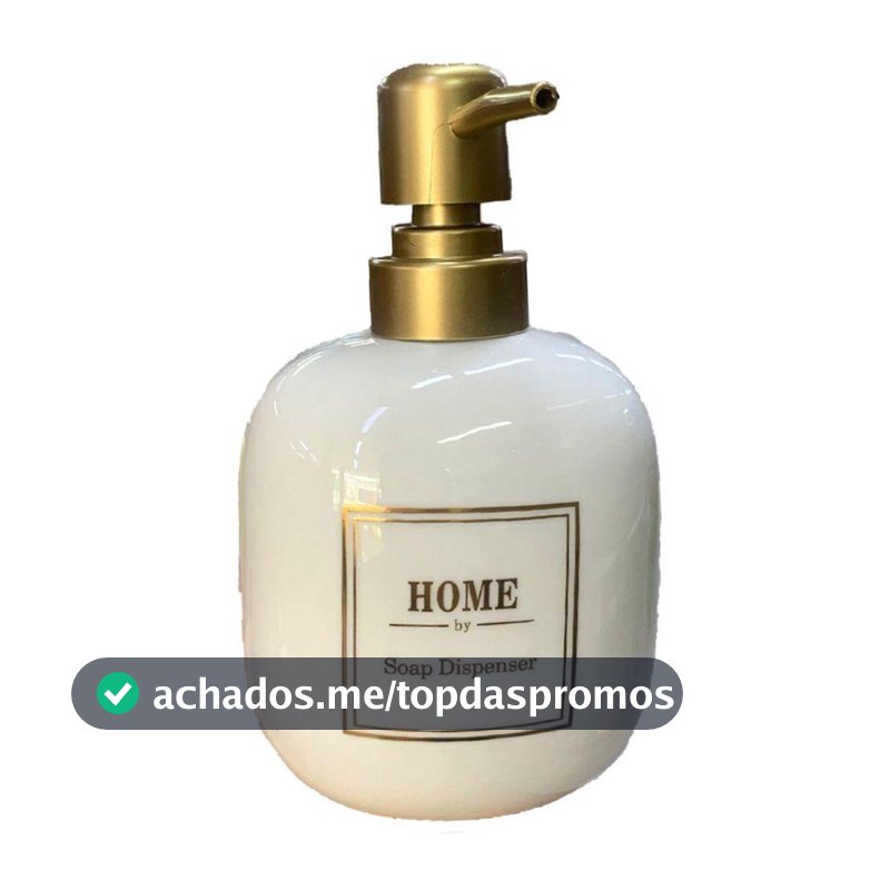 Porta Sabonete Líquido De Porcelana Oval Branco Lavabo Luxo