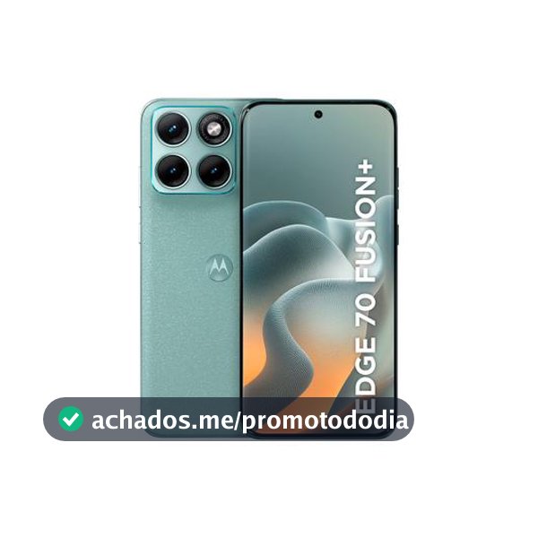 Motorola Edge 70 Fusion+ Verde Claro 5G 256GB 24GB (12GB RAM + 12GB RAM Boost) Câmera 50MP Sony Lytia 710 Tela 1.5K Extreme Amoled 144Hz