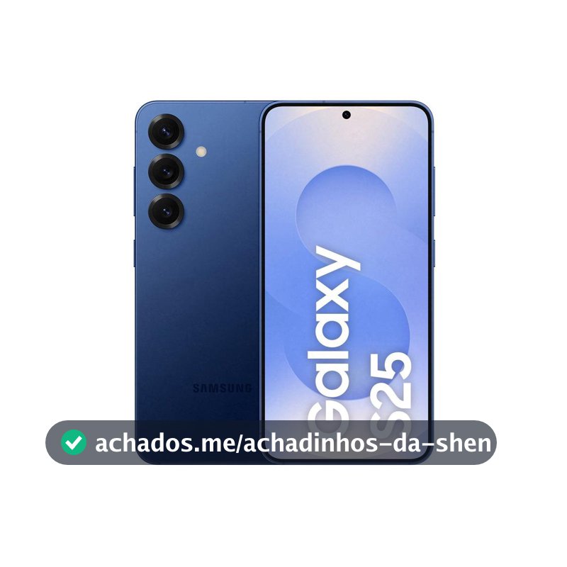 Celular Samsung Galaxy S25 5G 256GB Galaxy AI Azul Marinho 6,2" 12GB RAM Câm. Tripla 50+12+10MP Bateria 4000mAh Dual Chip