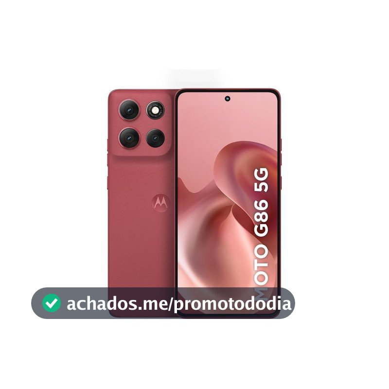 Smartphone Motorola G86 256GB Vermelho 5G 8GB+8GB RAM Boost Inteligente 6,7" Câm. Dupla + Selfie 32MP - Moto G86 - Magazine In_2936609