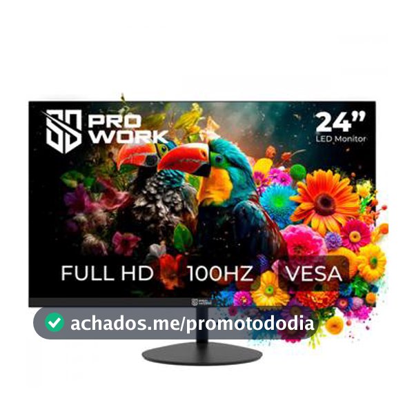 Monitor Safe Gamer ProWork 23,8 Full HD 100Hz HDMI VGA Preto - MO024