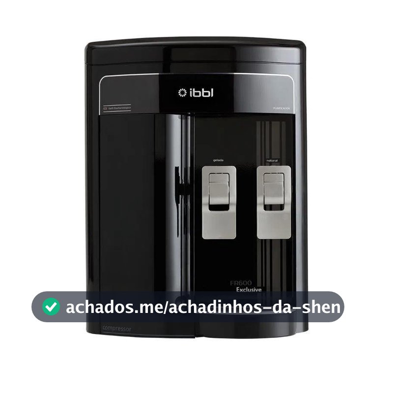 Purificador de Água IBBL FR600 Exclusive com Compressor Refrigerado Preto 127V