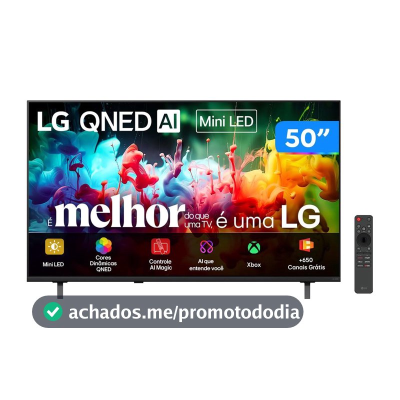 Smart TV 50" LG 4K UHD QNED Mini LED AI QNED7 50QNED70BSA WebOS 26 2026