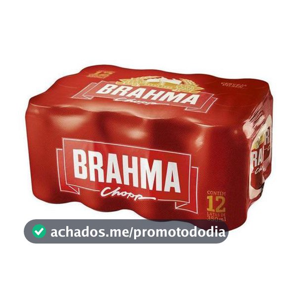 Cerveja Brahma Chopp Pilsen Lager 12 Unidades 350ml Lata