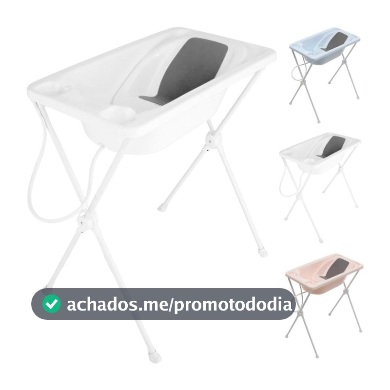 Banheira de Bebê Galzerano Acqua Trio com Mangueira + Suporte + Redutor - 0 Até 20Kg - Ref.7065